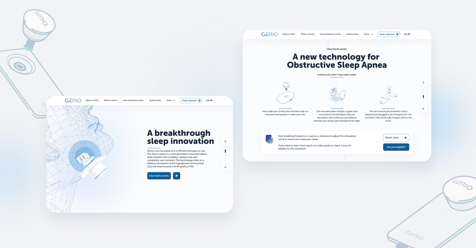 Eine digitale Plattform für Patienten mit obstruktiver Schlafapnoe