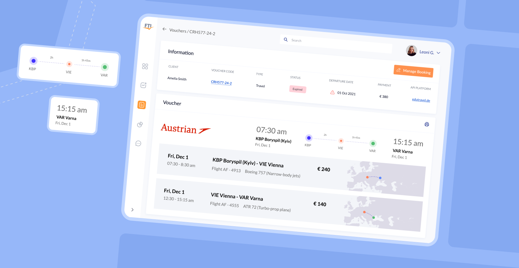 Ein internes Tool für ein Reiseunternehmen zur Verwaltung von Gutscheinen